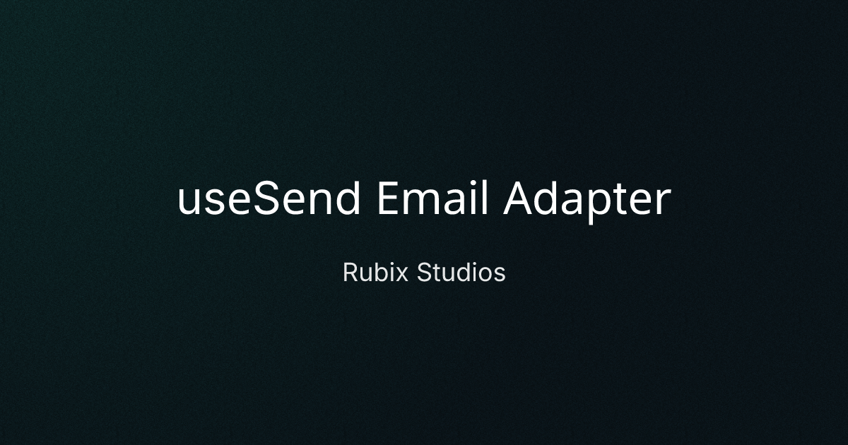 useSend Email Adapter cover image