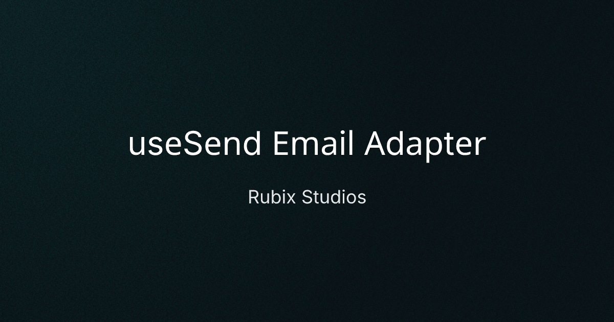 useSend Email Adapter cover image