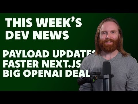 Payload CMS BREAKING Update & Next.js 16.1 is HERE! And more news.