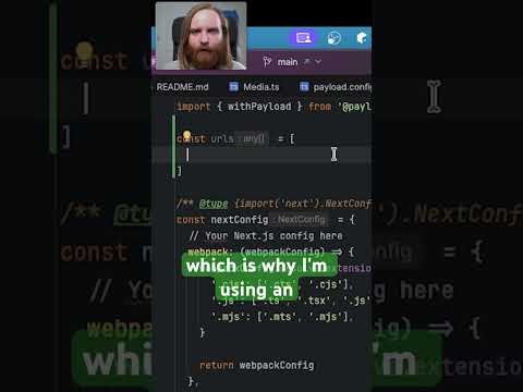 Simplify Next.js Configuration with Wildcards in Payload CMS Projects